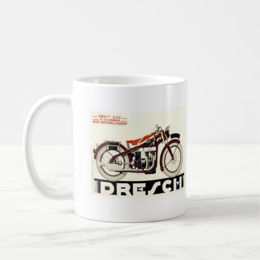 Dresch-motorfiets Koffiemok (Links)