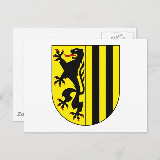 Dresden Coat of Arms Briefkaart (Voorkant / Achterkant)