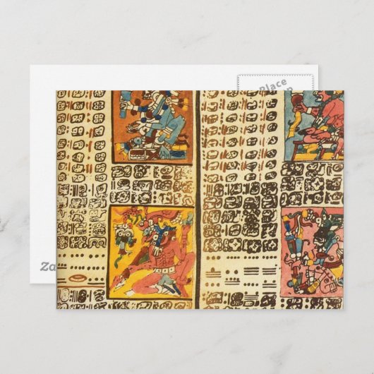 Dresden codex briefkaart (Voorkant / Achterkant)