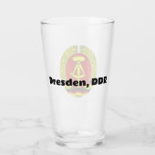 Dresden, DDR, Dresden, Duitsland - Oost-Duitse Oss Glas (Achterkant)