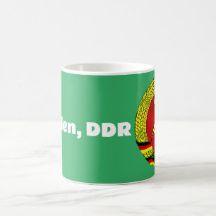 Dresden, DDR, Dresden, Duitsland - Oost-Duitse Oss Koffiemok