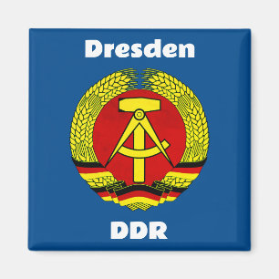 Dresden, DDR, Dresden, Duitsland - Oost-Duitse Oss Magneet