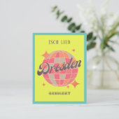 Dresden Deutschland bunte dekorative Postkarte Briefkaart (Staand voorkant)