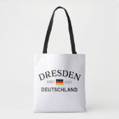 Dresden Deutschland Coordinates German Tote Bag (Voorkant)