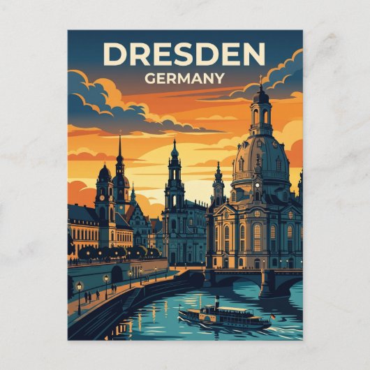Dresden Duitsland Briefkaart (Voorkant)
