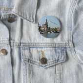 Dresden, Duitsland cityscape Ronde Button 5,7 Cm (In situ)