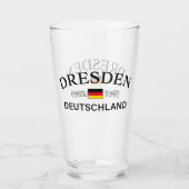 Dresden Duitsland Coördinaten Duits Glas (Achterkant)