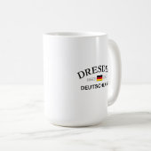 Dresden Duitsland Coördinaten Duits Koffiemok (Voorkant rechts)