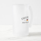 Dresden Duitsland Coördinaten Duits Matglas Bierpul (Voorkant rechts)