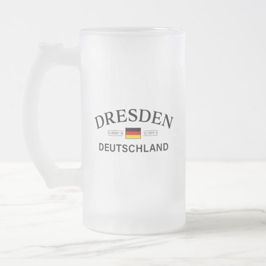 Dresden Duitsland Coördinaten Duits Matglas Bierpul (Links)