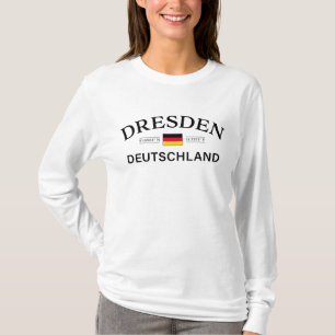 Dresden Duitsland Coördinaten Duits T-shirt