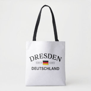 Dresden Duitsland Coördinaten Duits Tote Bag