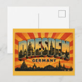 Dresden Duitsland Frauenkirche Briefkaart (Voorkant / Achterkant)