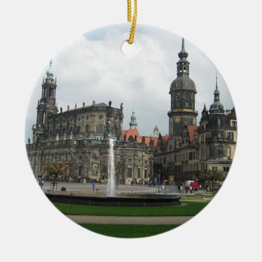 Dresden, Duitsland Keramisch Ornament (Voorkant)