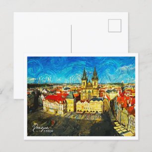 Dresden Duitsland Mooi olieverflandschap Briefkaart