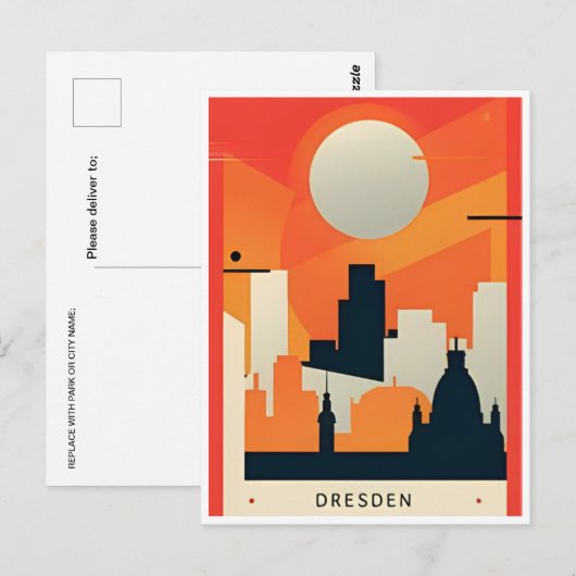  Dresden Duitsland Reizen allemagne Briefkaart (Voorkant / Achterkant)