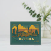 Dresden Duitsland Stad Kunst Briefkaart (Staand voorkant)
