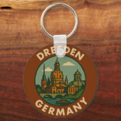 Dresden Duitsland Stad Kunst Sleutelhanger (Achterkant)
