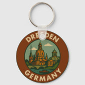 Dresden Duitsland Stad Kunst Sleutelhanger (Achterkant)
