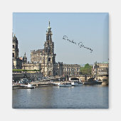 Dresden, Duitsland stadsgezicht Magneet (Voorkant)