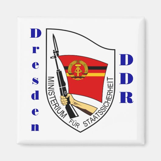 Dresden, Duitsland Stasi Magnet (Voorkant)
