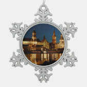 Dresden, Duitsland Tin Sneeuwvlok Ornament (Voorkant)