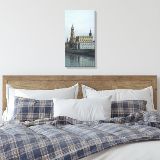 Dresden Elbufer Vedute – Canaletto – Bellotto Canvas Afdruk (Insitu (Slaapkamer))