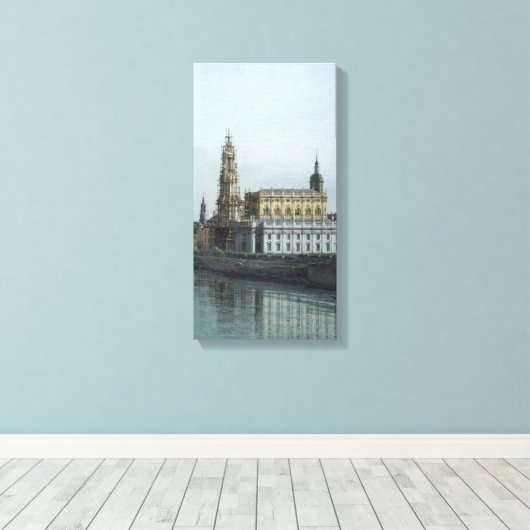 Dresden Elbufer Vedute – Canaletto – Bellotto Canvas Afdruk (Insitu (Houten vloer))