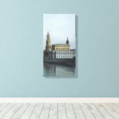 Dresden Elbufer Vedute – Canaletto – Bellotto Canvas Afdruk (Insitu (Houten vloer))