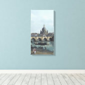 Dresden Elbufer Vedute – Canaletto – Bellotto Canvas Afdruk (Insitu (Houten vloer))