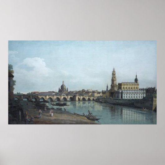 Dresden Elbufer Vedute - Canaletto - Bellotto Poster (Voorkant)