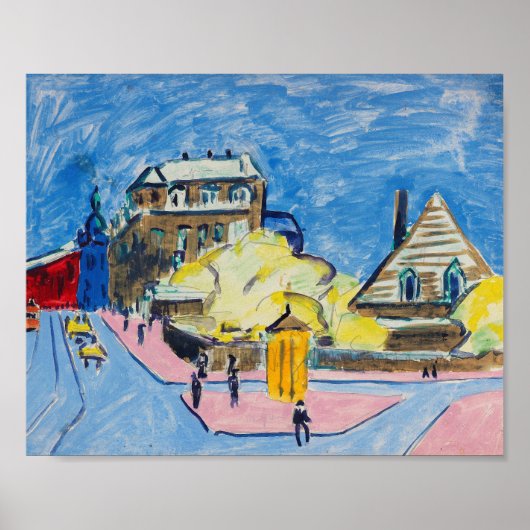 Dresden | Ernst Ludwig Kirchner Poster (Voorkant)
