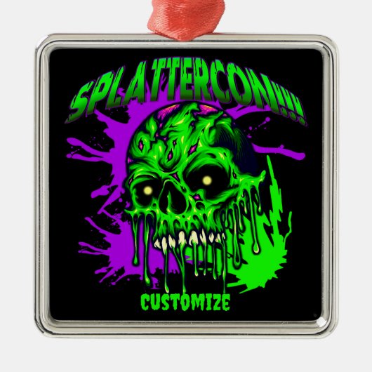 Dresden Fans SplatterCon Metalen Ornament (Voorkant)