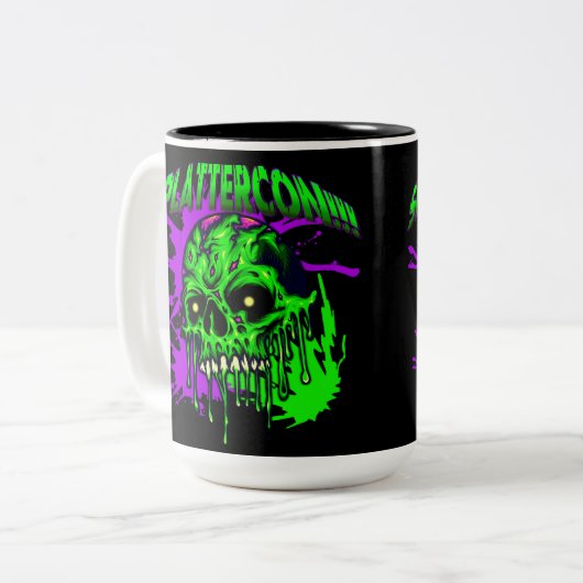 Dresden Fans SplatterCon Tweekleurige Koffiemok (Voorkant links)