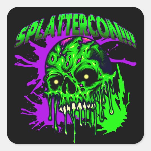 Dresden Fans SplatterCon Vierkante Sticker (Voorkant)