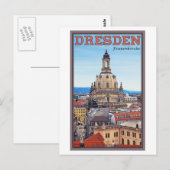 Dresden - Frauenkirche Briefkaart (Voorkant / Achterkant)