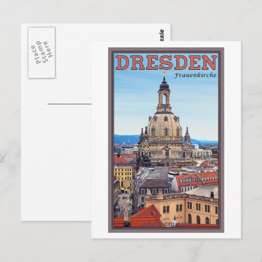 Dresden - Frauenkirche Briefkaart (Voorkant / Achterkant)