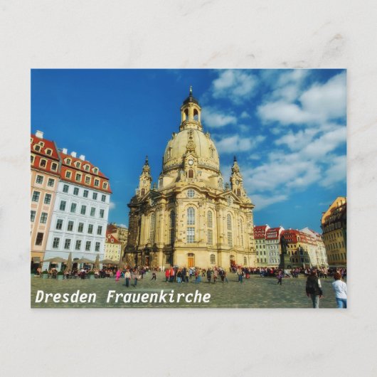 Dresden Frauenkirche Briefkaart (Voorkant)