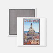 Dresden - Frauenkirche Magneet (Voorkant / Achterkant)