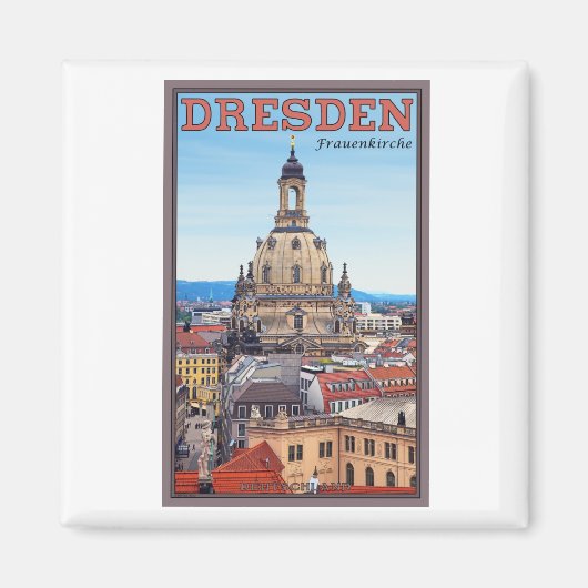 Dresden - Frauenkirche Magneet (Voorkant)