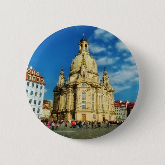 Dresden Frauenkirche Ronde Button 5,7 Cm (Voorkant)