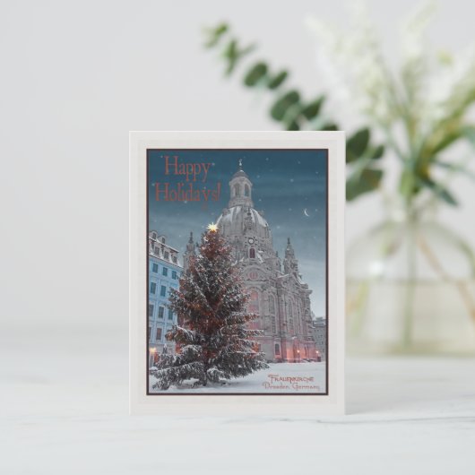 Dresden - Frauenkirche Tannenbaum - HH WB Briefkaart (Staand voorkant)