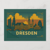 Dresden Germany City Art Briefkaart (Voorkant)