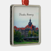 Dresden Germany kerstversiering Metalen Ornament (Rechts)