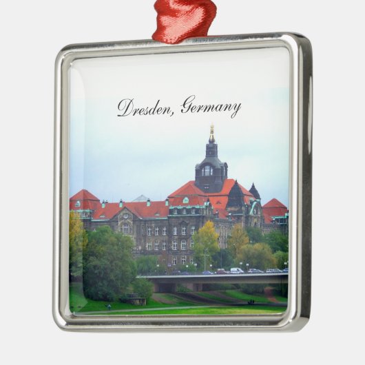 Dresden Germany kerstversiering Metalen Ornament (Links)