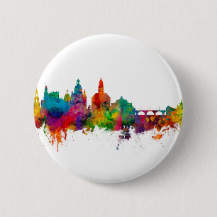 Dresden Germany Skyline Ronde Button 5,7 Cm