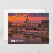 Dresden Germany Sunset Travel Photo Briefkaart (Voorkant / Achterkant)