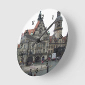 Dresden Germany Wall Clock Ronde Klok (Hoek)