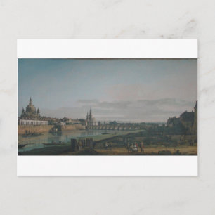 Dresden gezien van de rechteroever van de Elbe Briefkaart