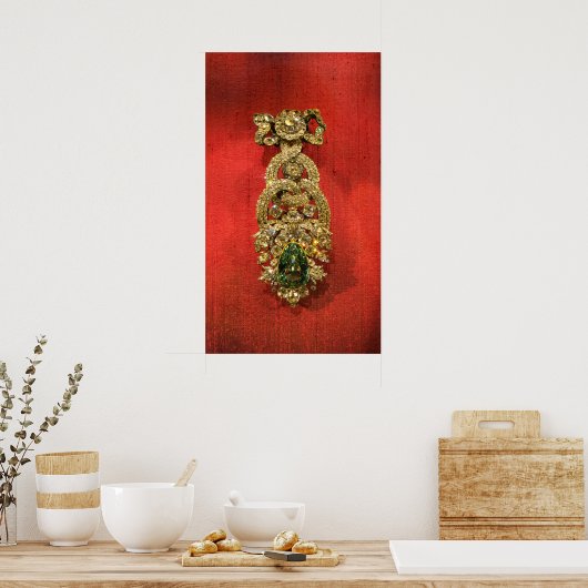 Dresden Green Diamond - Dresdner Grüner Diamant Poster (Keuken)